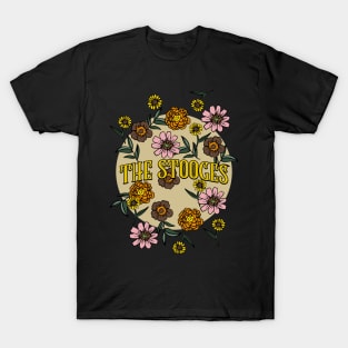 Stooges Name Personalized Flower Retro Floral 80s 90s Name Style T-Shirt